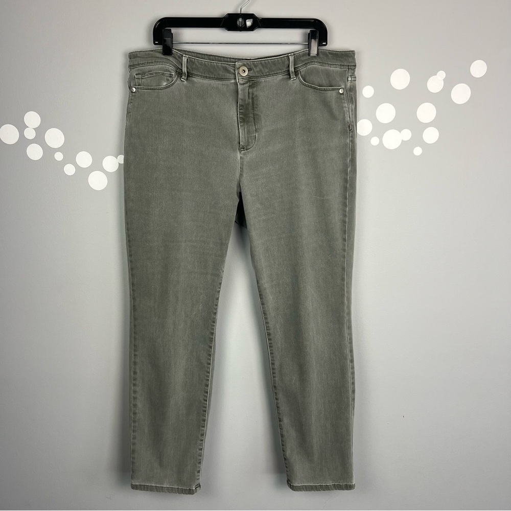 J. Jill Denim Authentic Fit Slim Ankle Distressed Size 18